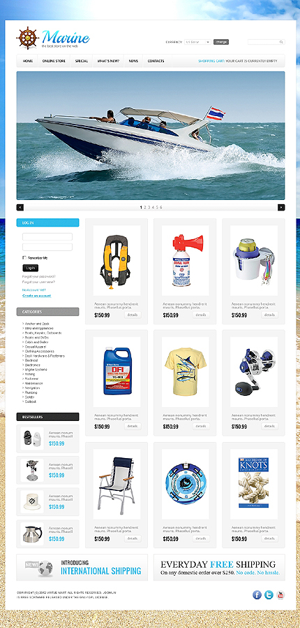 VirtueMart Main Page