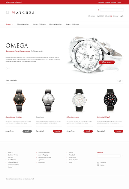 Magento Main Page  preview