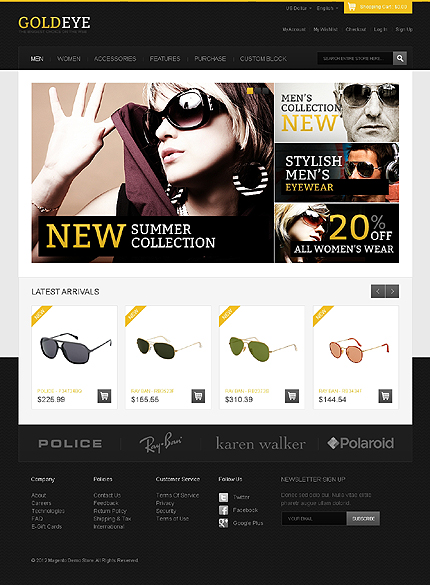 Magento Main Page  preview