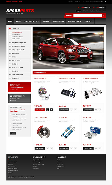 Magento Main Page  preview