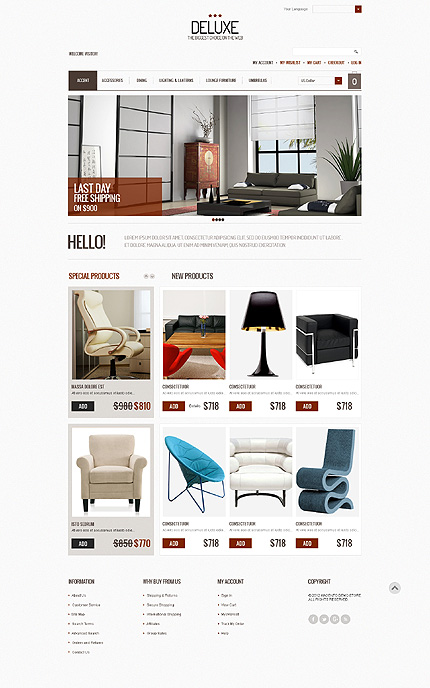 Magento Main Page  preview