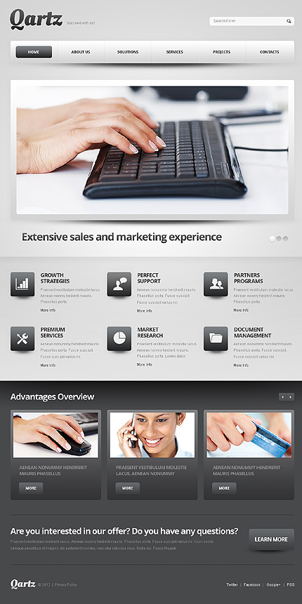 Joomla Main Page preview