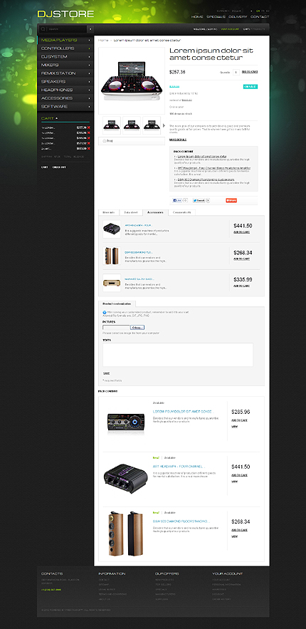 Prestashop Products Page Screenshot