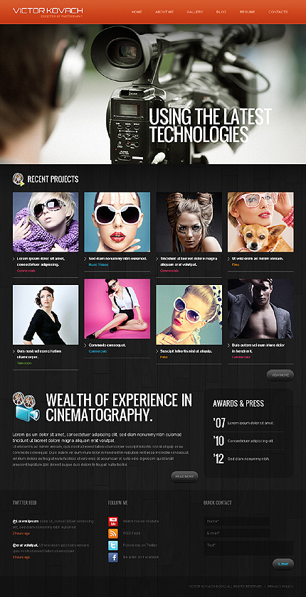 WordPress main photoshop screenshot