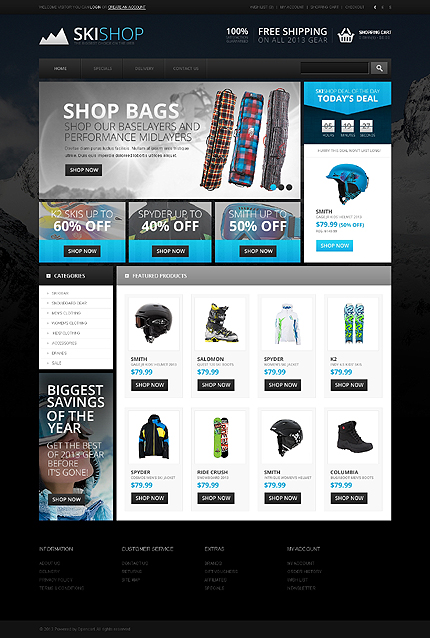 OpenCart Main Page