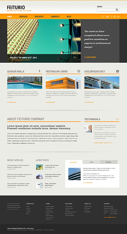 Joomla Main Page preview