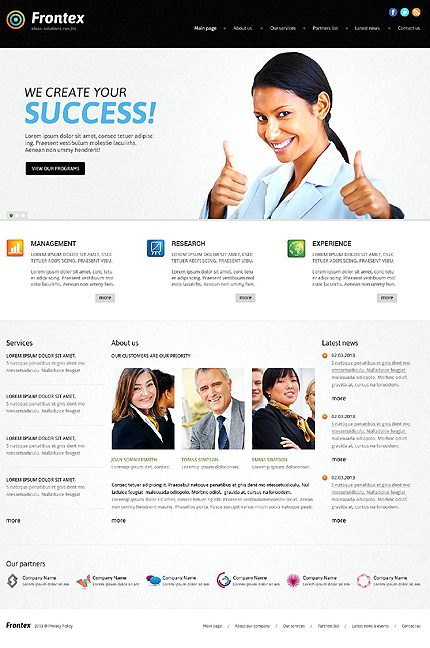 Joomla Main Page preview