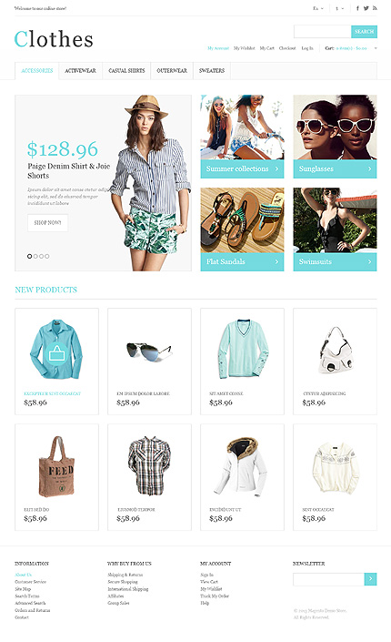 Magento Main Page  preview