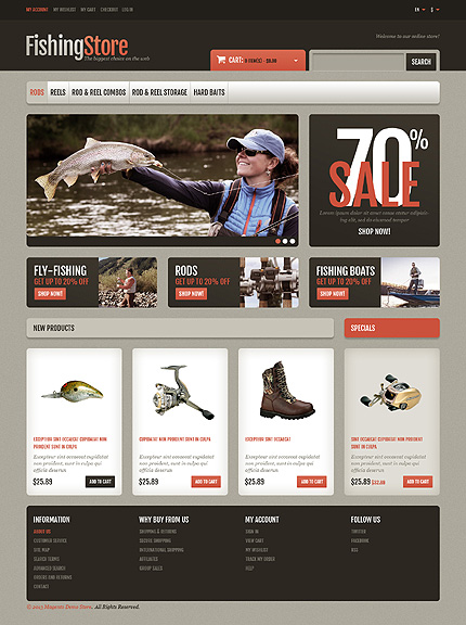 Magento Main Page  preview