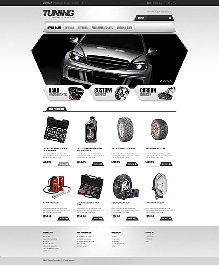 Magento Main Page  preview