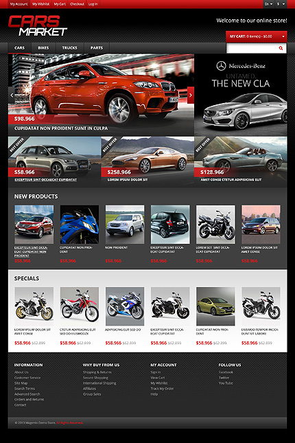 Magento Main Page  preview