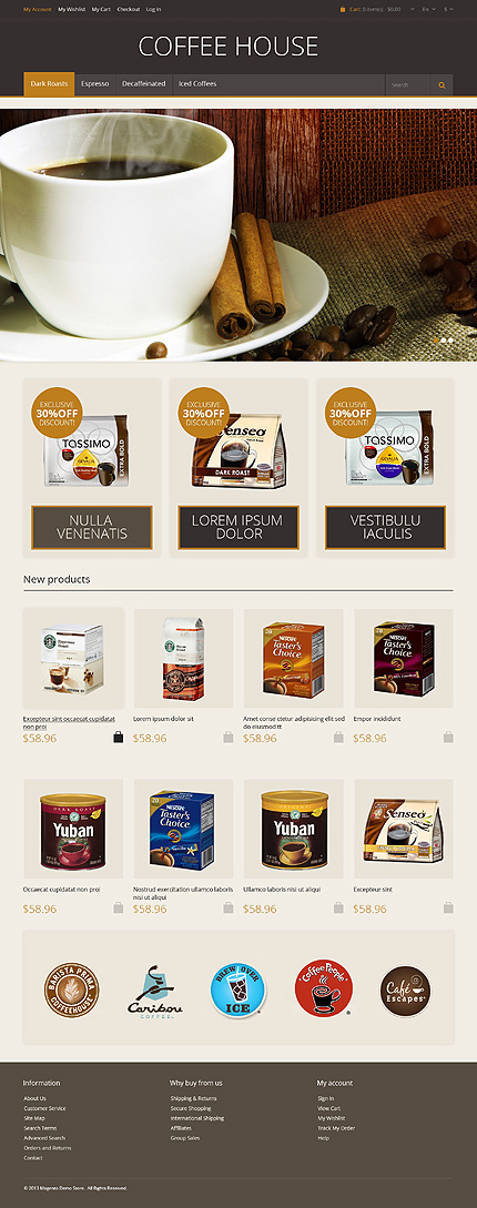 Magento Main Page  preview