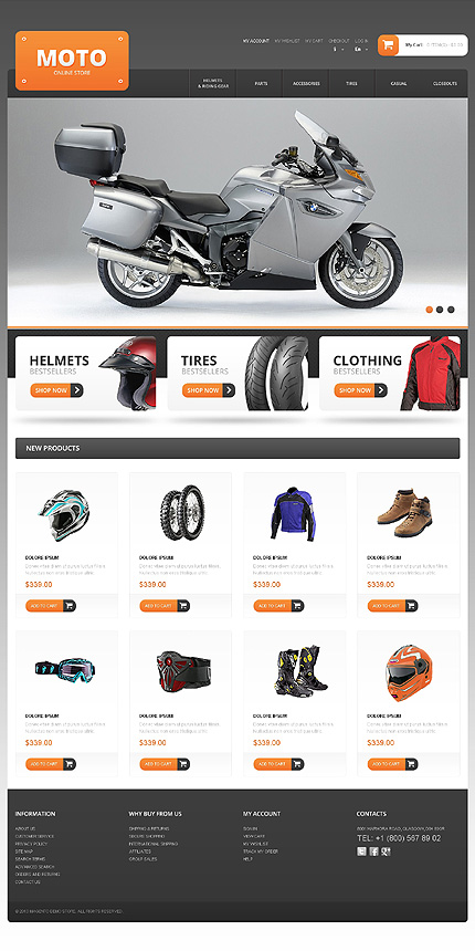 Magento Main Page  preview