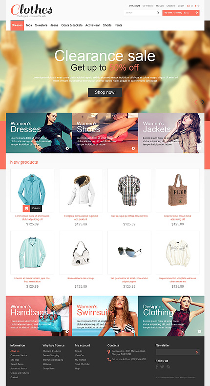 Magento Main Page  preview