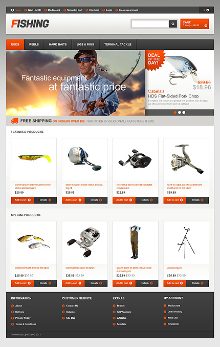 OpenCart Main Page