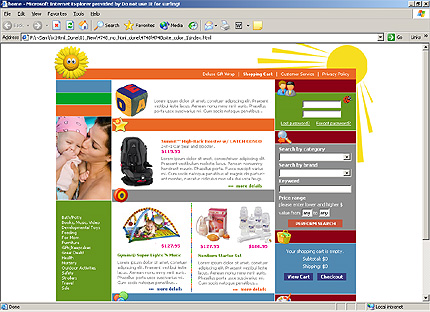 HTML HOMEPAGE SCREENSHOT