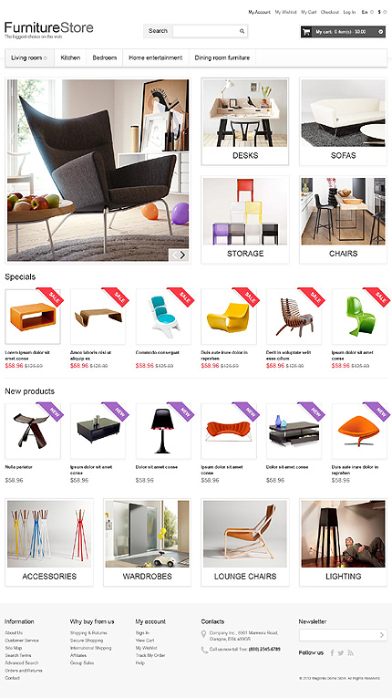 Magento Main Page  preview