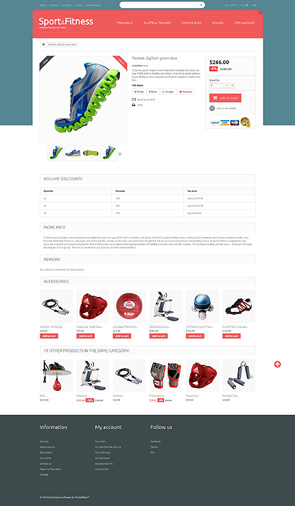 Prestashop Products Page Screenshot