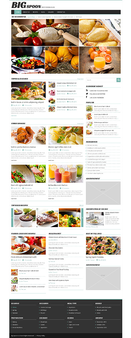 WordPress main photoshop screenshot