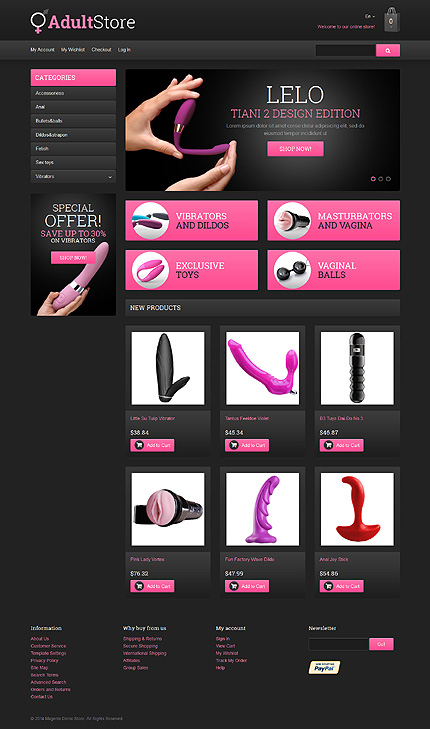 Adult Web Site Templates 9