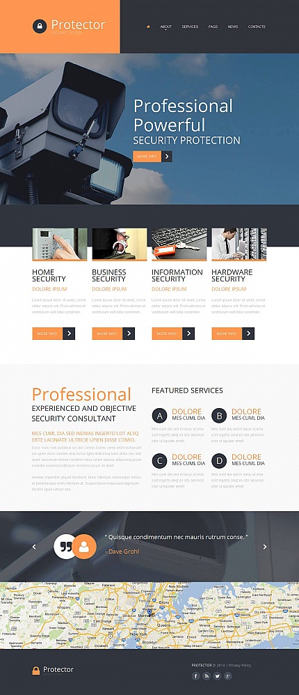 Security Company Website Template from scr.template-help.com