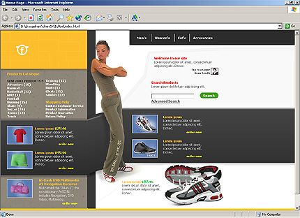 HTML HOMEPAGE SCREENSHOT