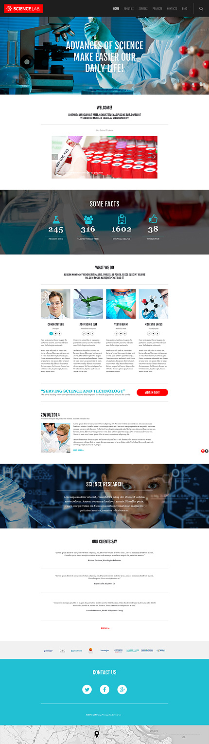 Research Lab Website Template from scr.template-help.com