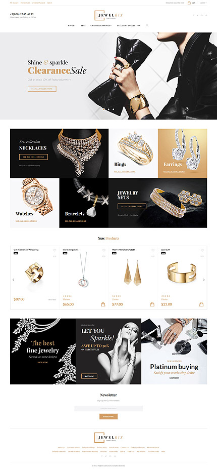 Magento Main Page  preview