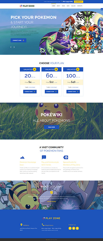 Joomla Main Page preview