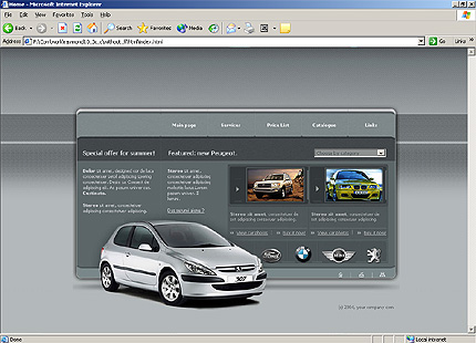 HTML HOMEPAGE SCREENSHOT