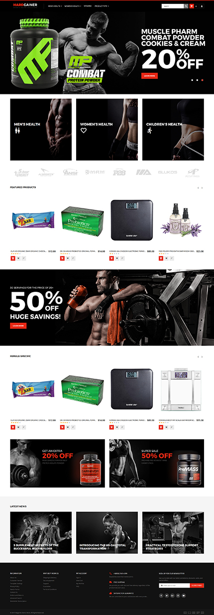 Magento Main Page  preview