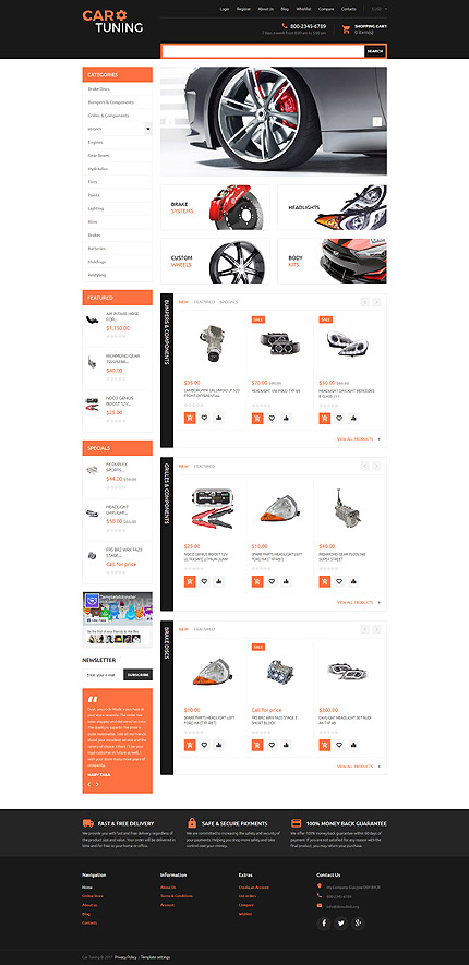 VirtueMart Main Page