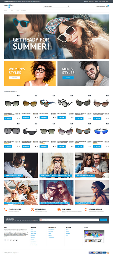 Magento Main Page  preview