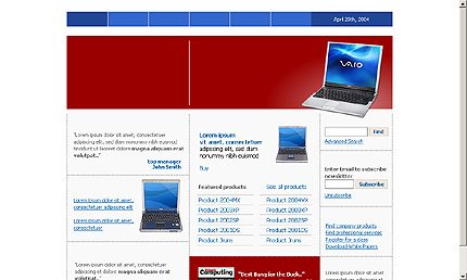 HTML HOMEPAGE SCREENSHOT