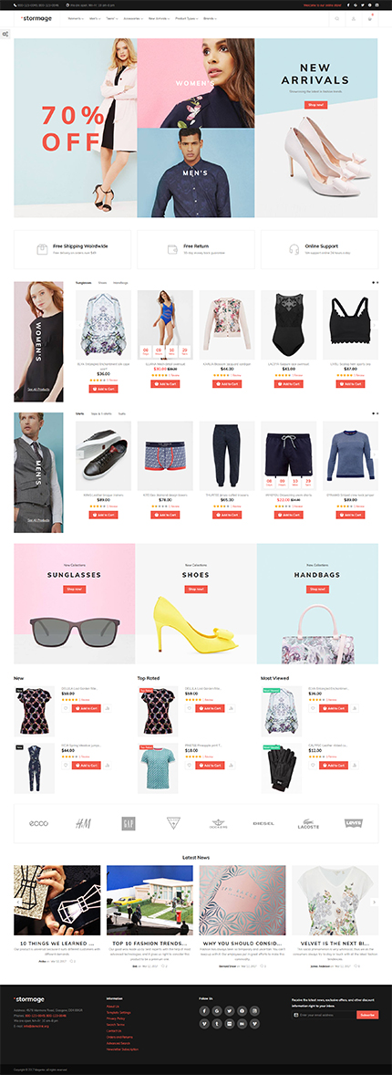 Magento Main Page  preview