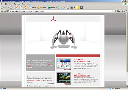 HTML HOMEPAGE SCREENSHOT