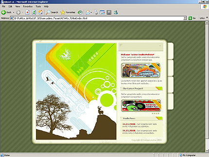 HTML HOMEPAGE SCREENSHOT