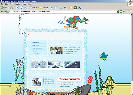 HTML HOMEPAGE SCREENSHOT