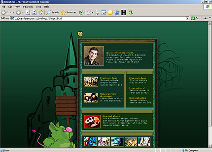 HTML HOMEPAGE SCREENSHOT