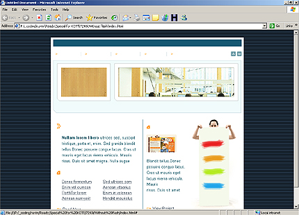 HTML HOMEPAGE SCREENSHOT