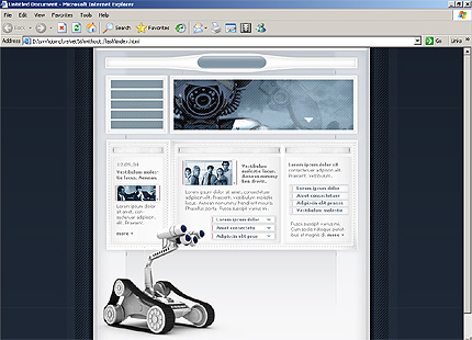 HTML HOMEPAGE SCREENSHOT