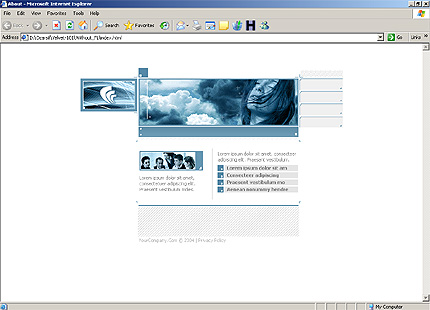 HTML HOMEPAGE SCREENSHOT