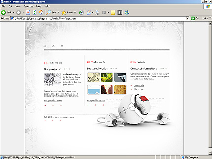 HTML HOMEPAGE SCREENSHOT