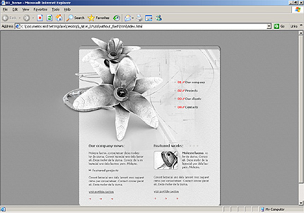 HTML HOMEPAGE SCREENSHOT