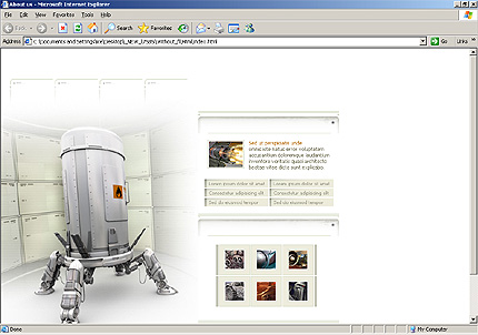 HTML HOMEPAGE SCREENSHOT