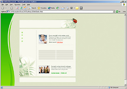 HTML HOMEPAGE SCREENSHOT