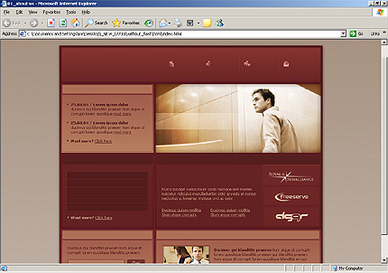 HTML HOMEPAGE SCREENSHOT