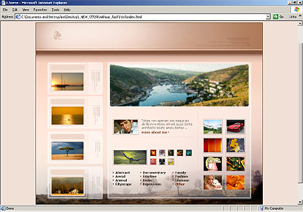 HTML HOMEPAGE SCREENSHOT