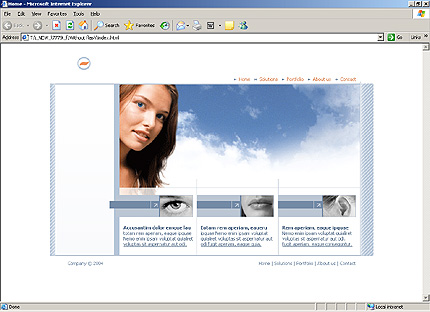 HTML HOMEPAGE SCREENSHOT