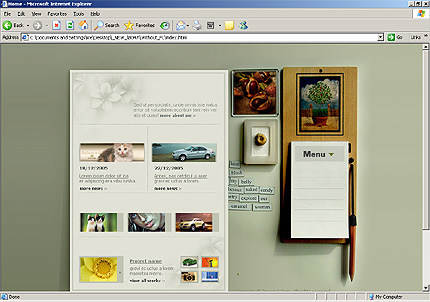 HTML HOMEPAGE SCREENSHOT